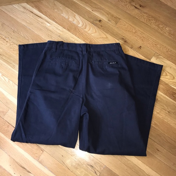 Men’s Navy/Black Eddie Bauer Khakis - Picture 4 of 4